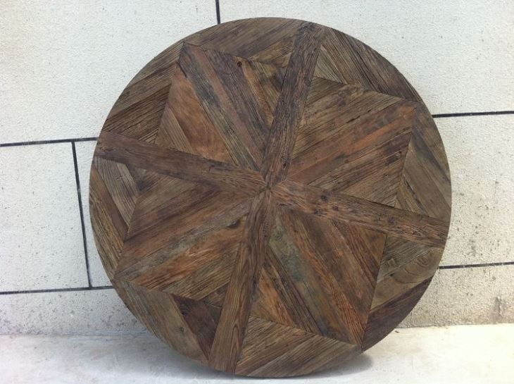 Veneer Elm Wood Table Top
