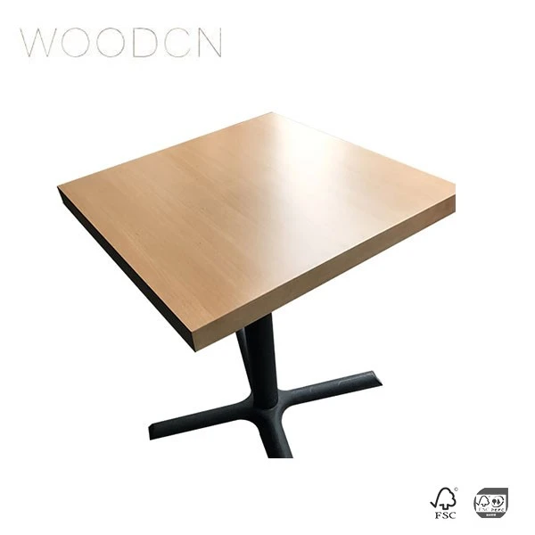 Old Elm Wood Veneer Table For Restaurant