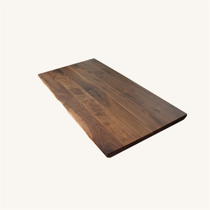 Solid North American Walnut Rustic Style Restaurant Dining Table Top